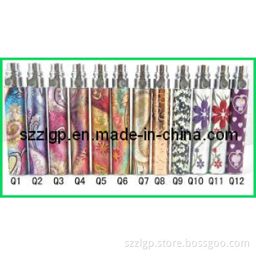 Beautiful Flower and High Quality 650mAh, 900mAh and 1100mAh Electronic Cigarette EGO-Q Battery